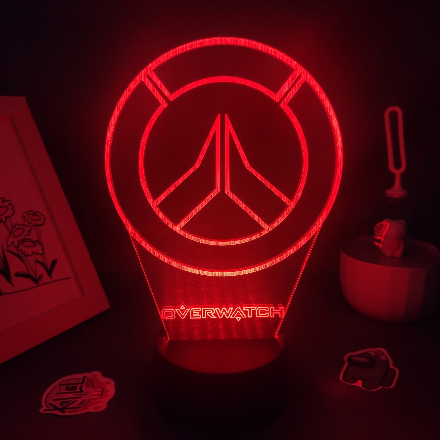 Overwatches OW Game LOGO Mark 3D Lamps