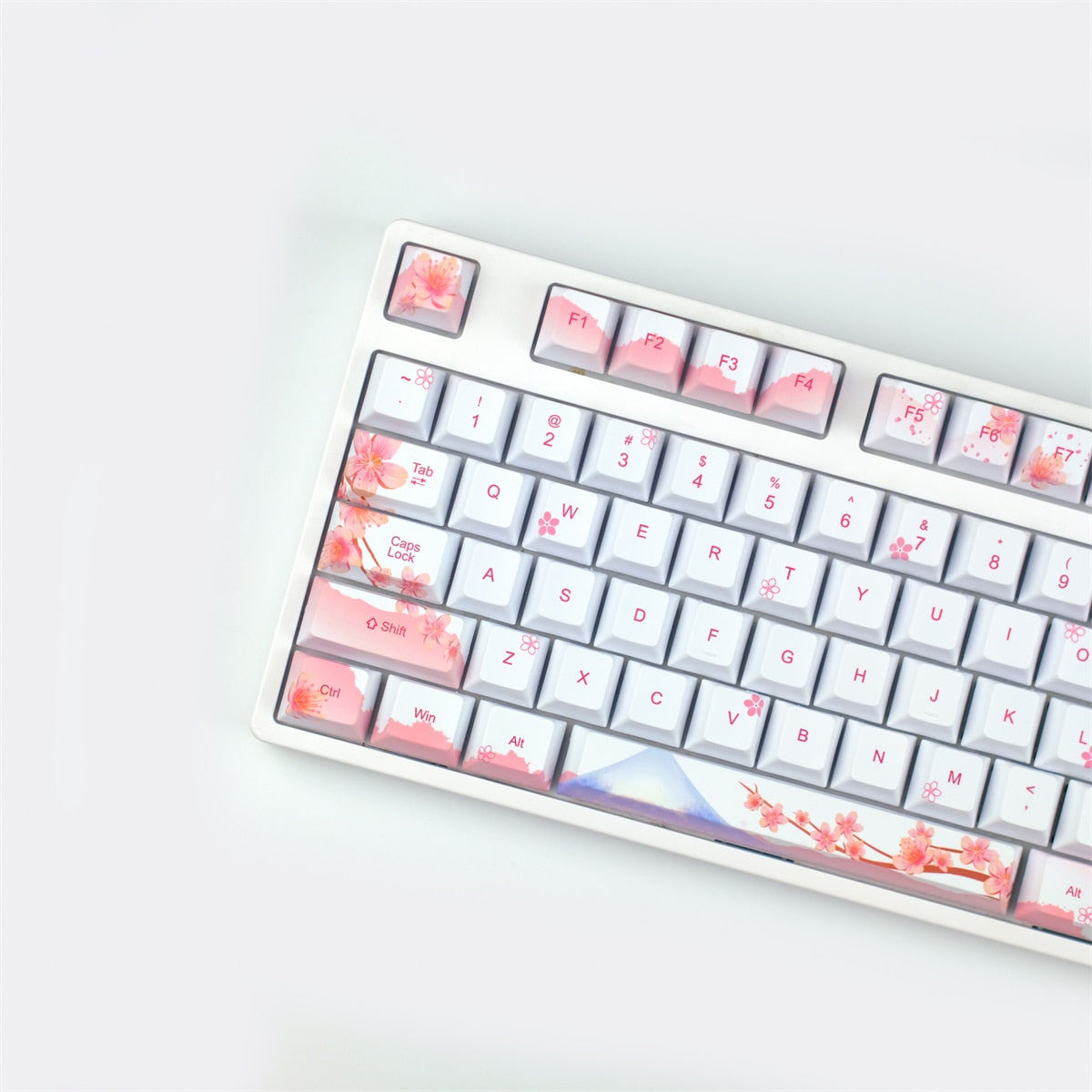 Sakura Keycaps PBT 5 Face Cherry Profile Keycaps