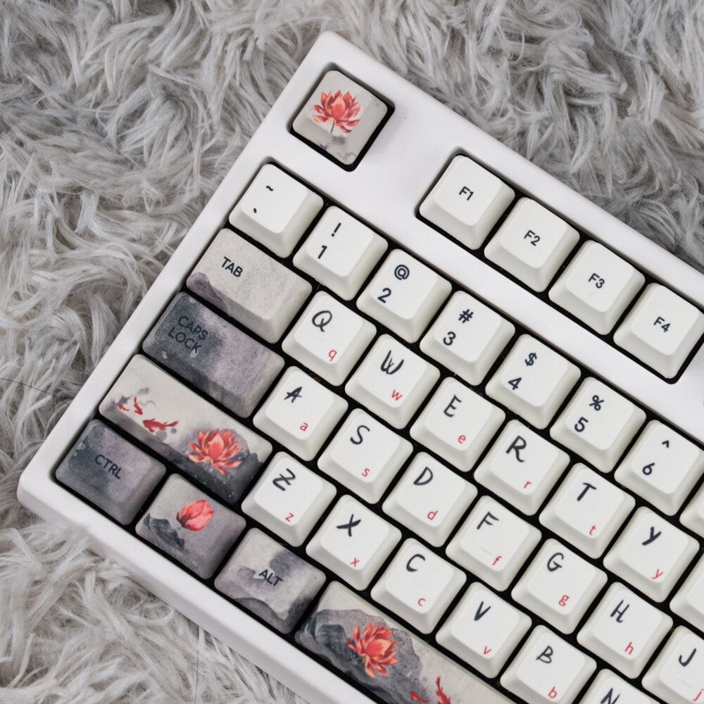 Fine Koi Keycaps PBT 5 Faces Keycaps ملف تعريف OEM