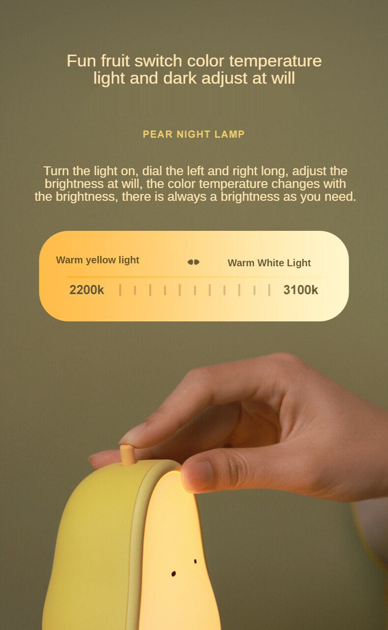 Pear Night Light