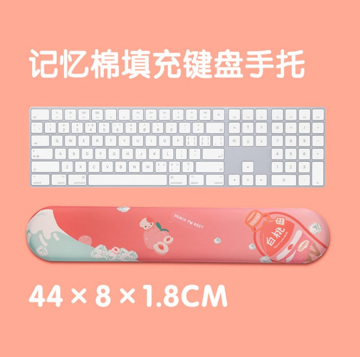 Peach Drink Wrist Rest Pad