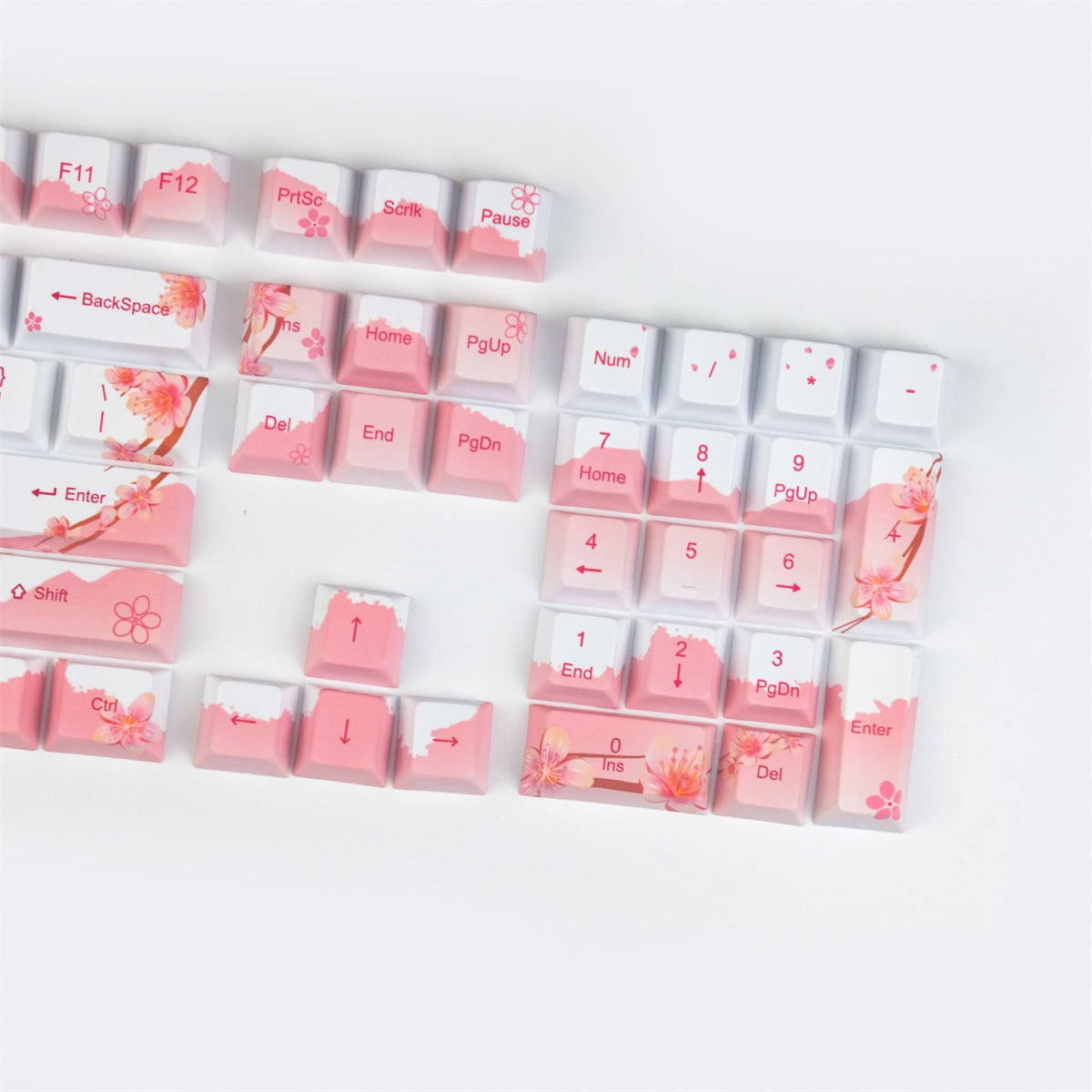 Sakura Keycaps PBT 5 Face Cherry Profile Keycaps