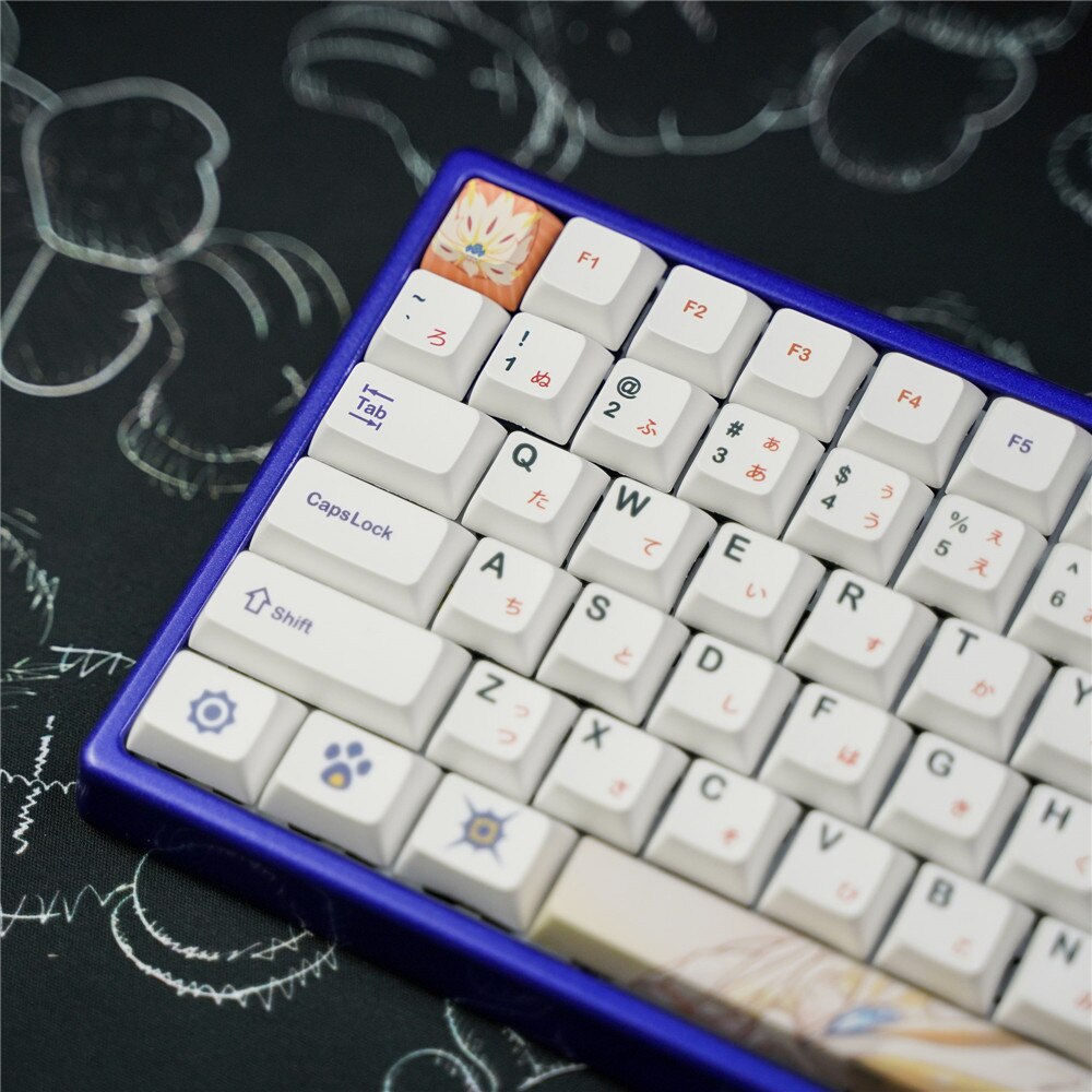 XDA Profile PBT Pokemon Keycaps