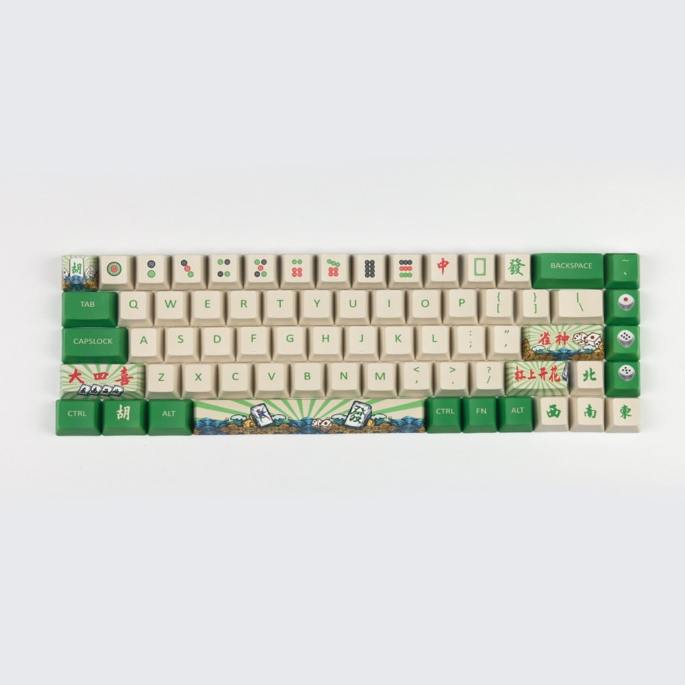 الملف الشخصي OME 68 مفاتيح PBT Mahjong Keycaps