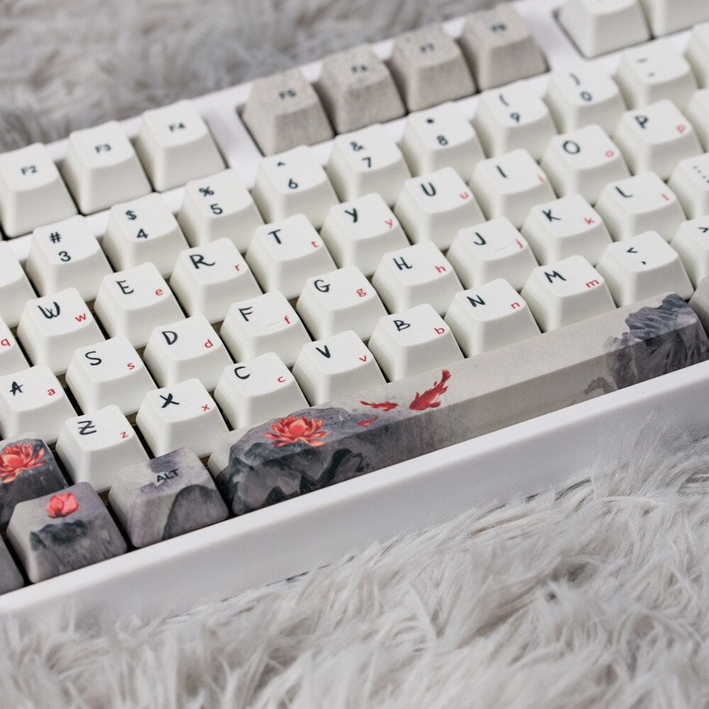 Fine Koi Keycaps PBT 5 Faces Keycaps ملف تعريف OEM