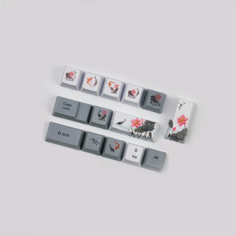 Fish Retro Dye Sublimation PBT Keycaps OEM Profile