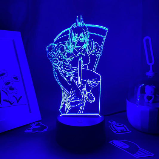 Chainsaw Man Figure Power Lava Lamp