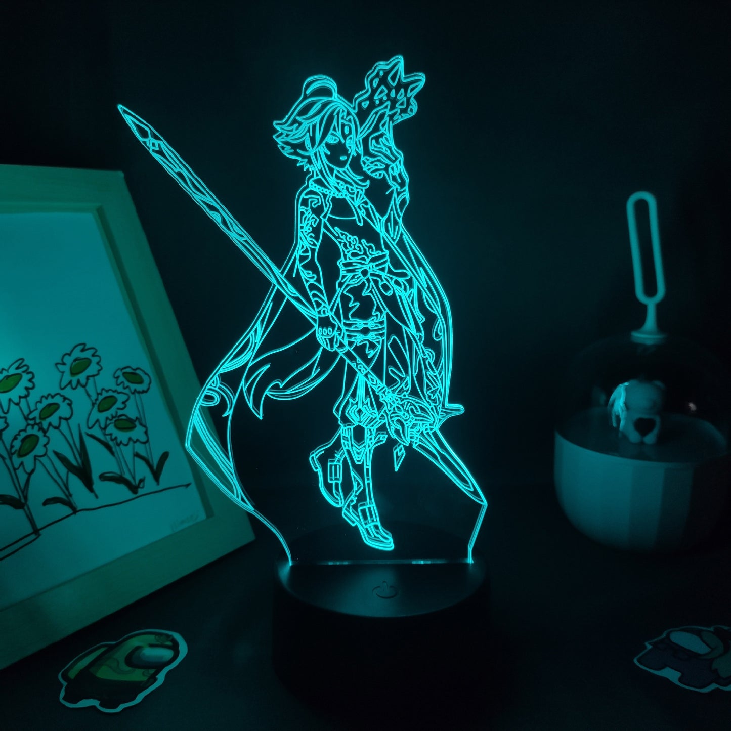 Genshin Impact Game Figure Zhong Li 3D Lamp