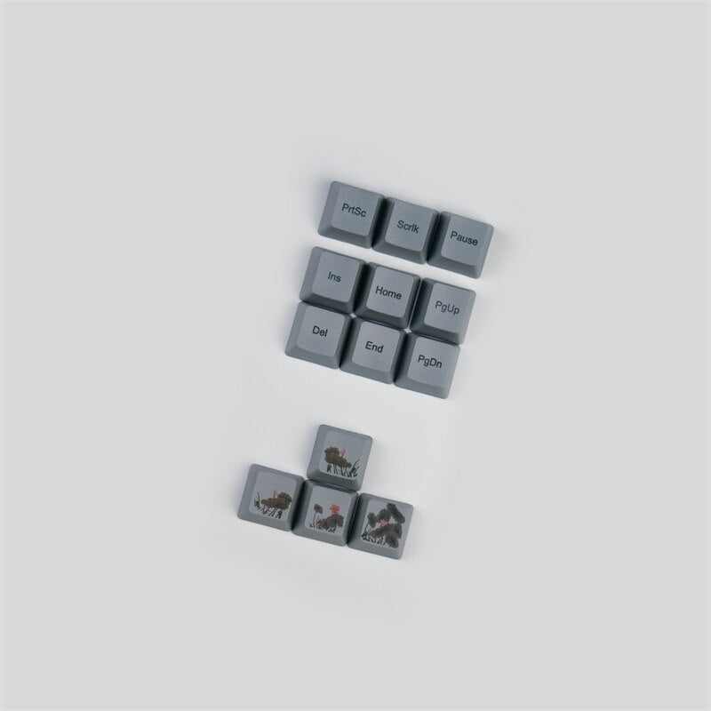 Fish Retro Dye Sublimation PBT Keycaps OEM Profile