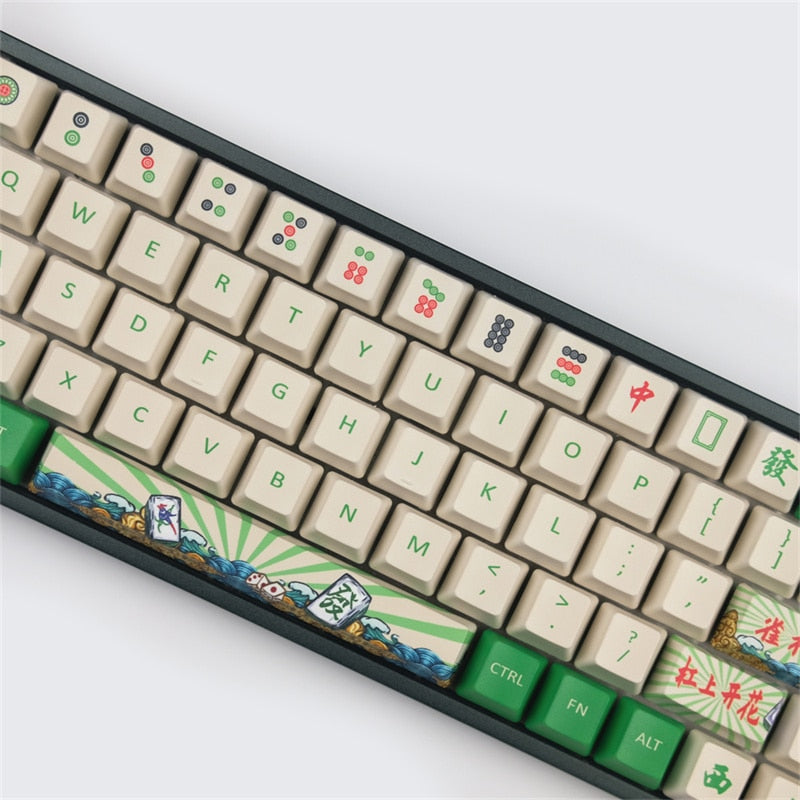 الملف الشخصي OME 68 مفاتيح PBT Mahjong Keycaps