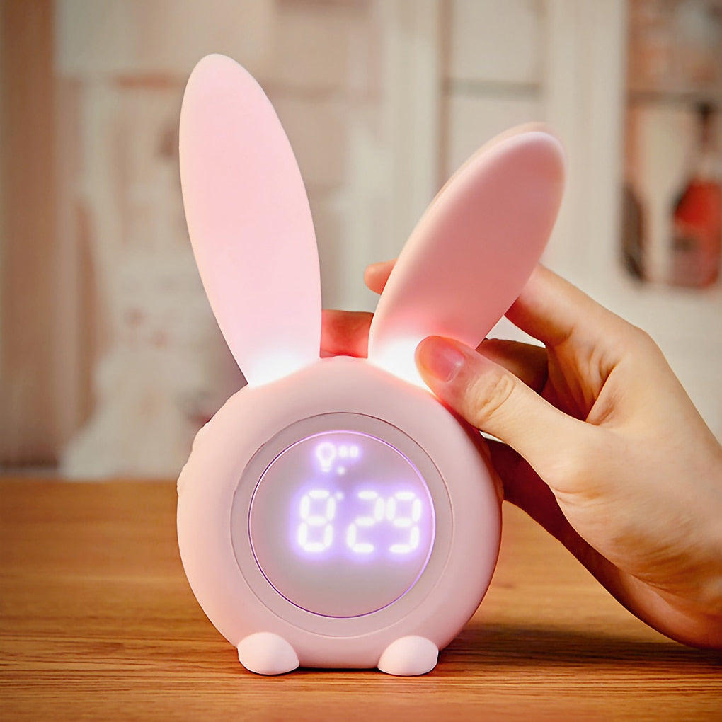 LED Voice control Animals Alarm Clocks