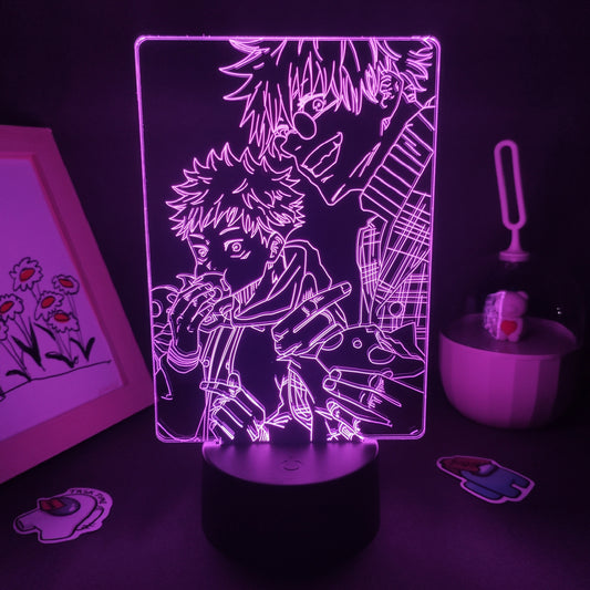 Jujutsu Kaisen Itadori Yuji Gojo Satoru 3D LED Lamps