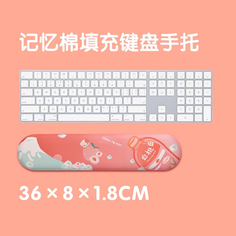 Peach Drink Wrist Rest Pad