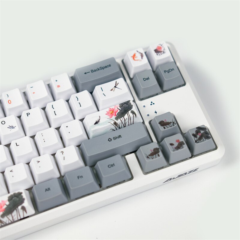 Fish Retro Dye Sublimation PBT Keycaps OEM Profile