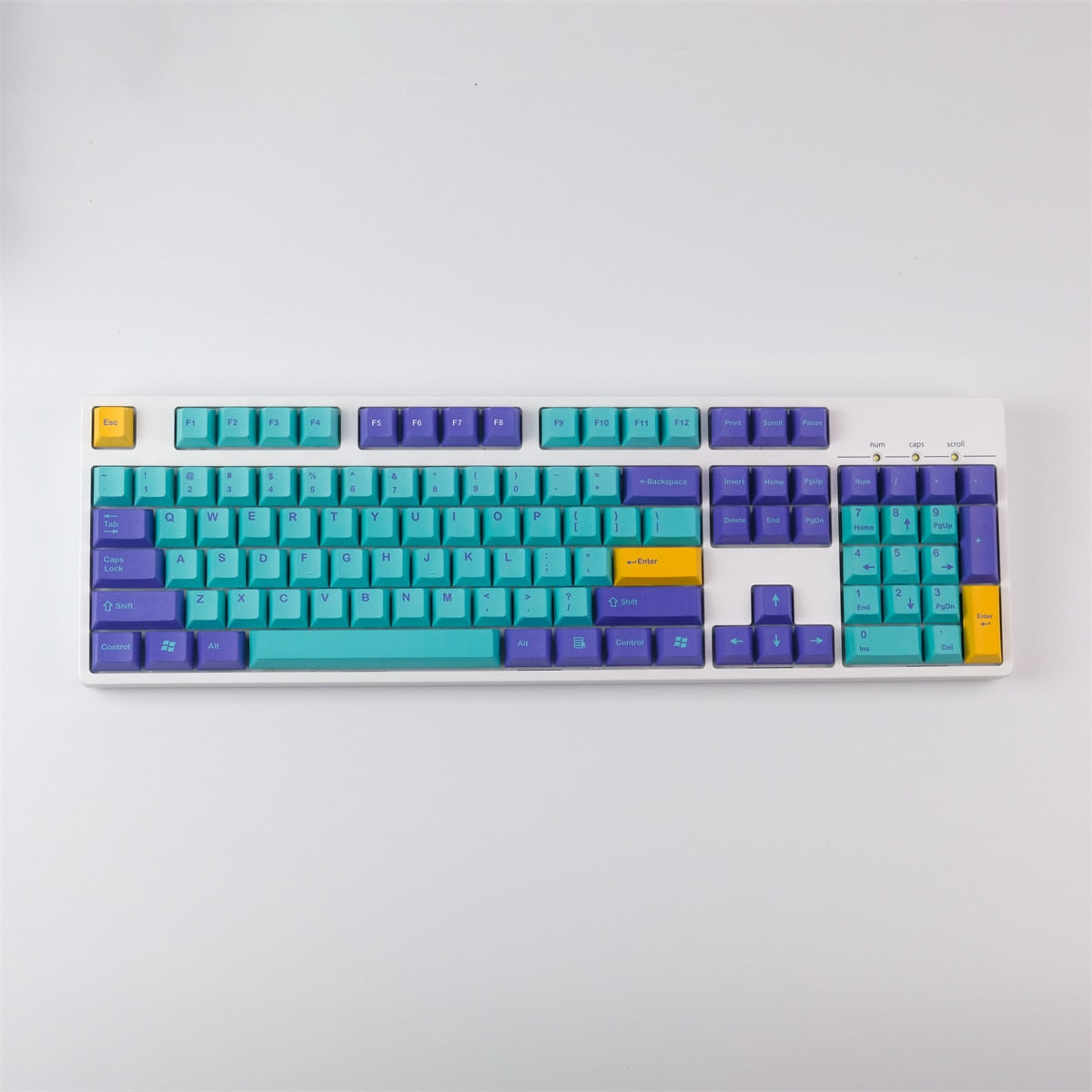 Blue Skull PBT Keycaps Cherry Profile