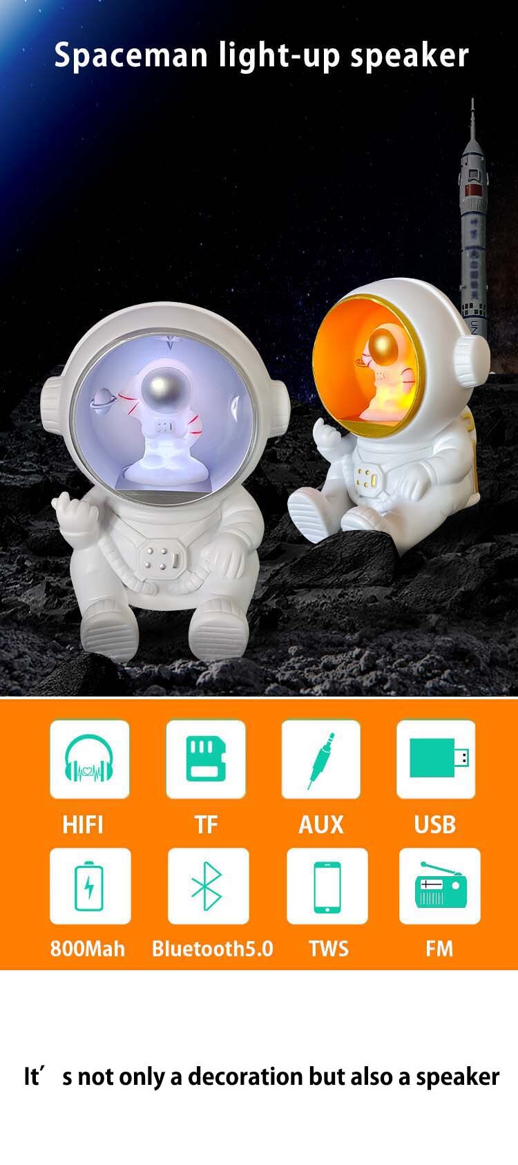 Astro Head Bluetooth Speaker Light