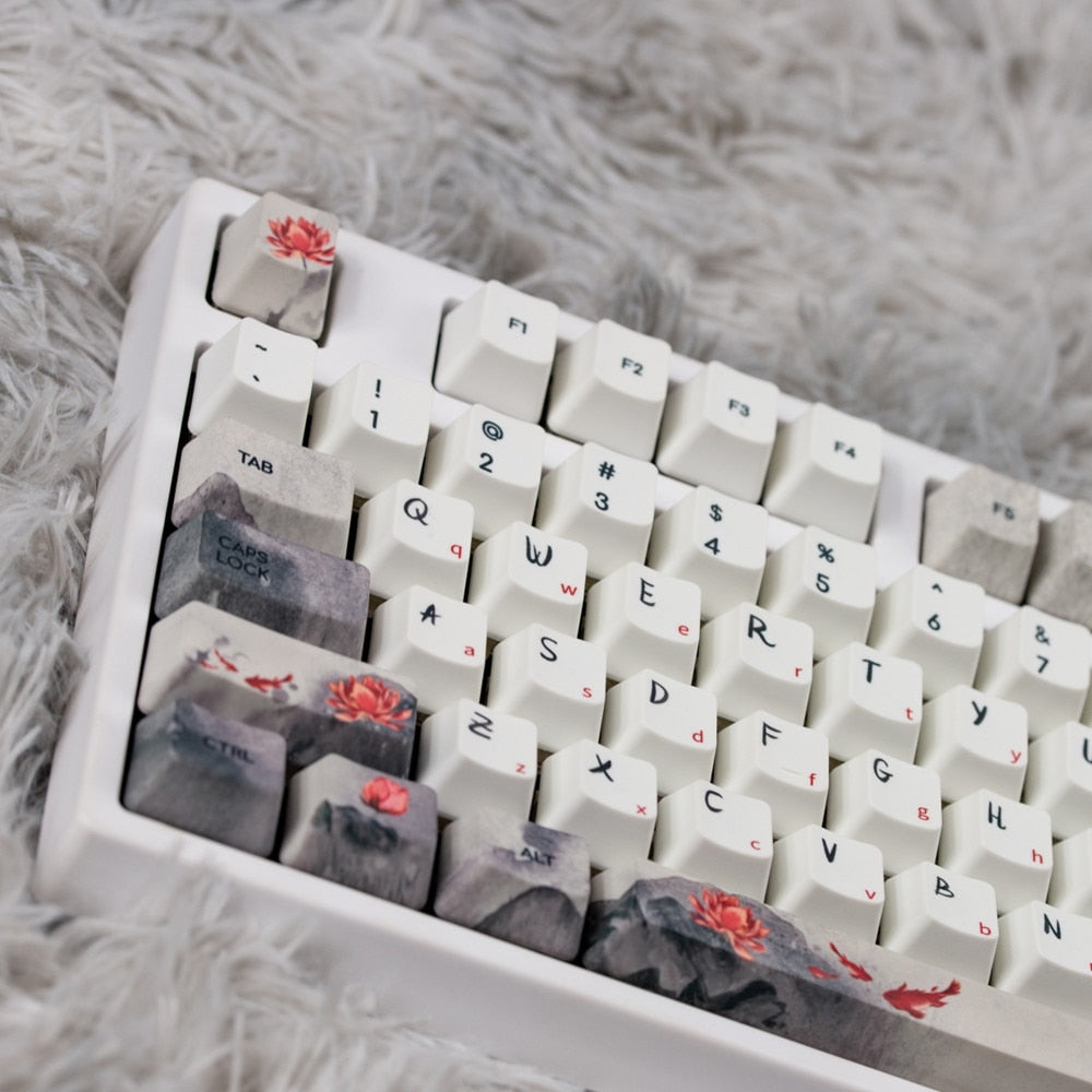 Fine Koi Keycaps PBT 5 Faces Keycaps ملف تعريف OEM