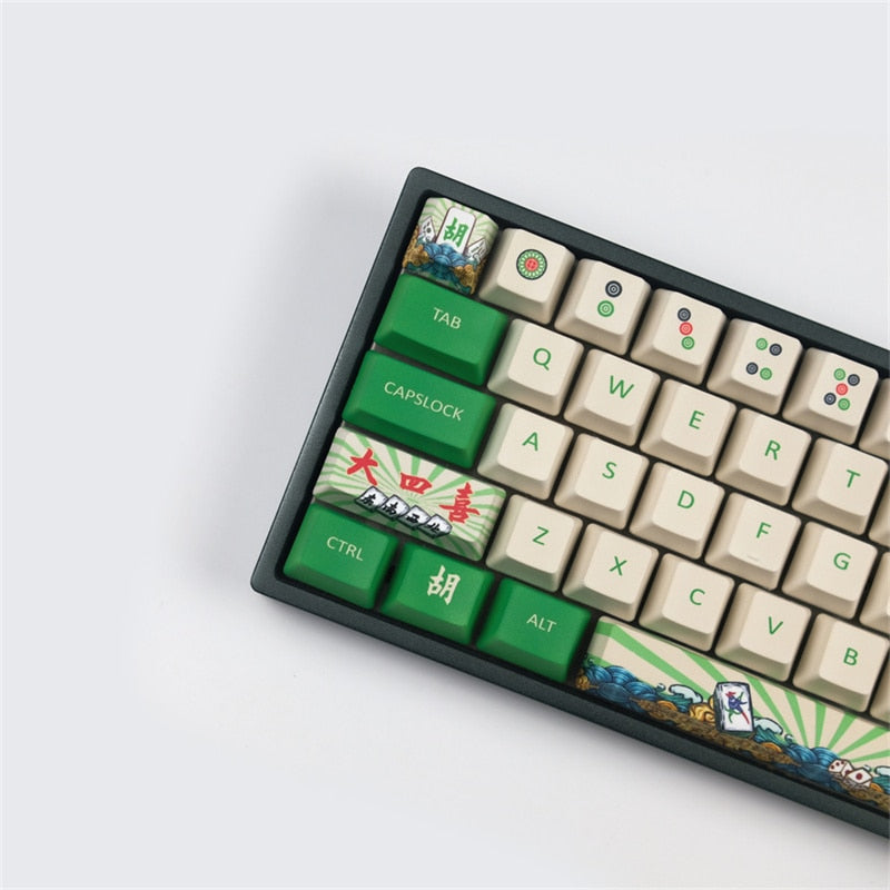 الملف الشخصي OME 68 مفاتيح PBT Mahjong Keycaps