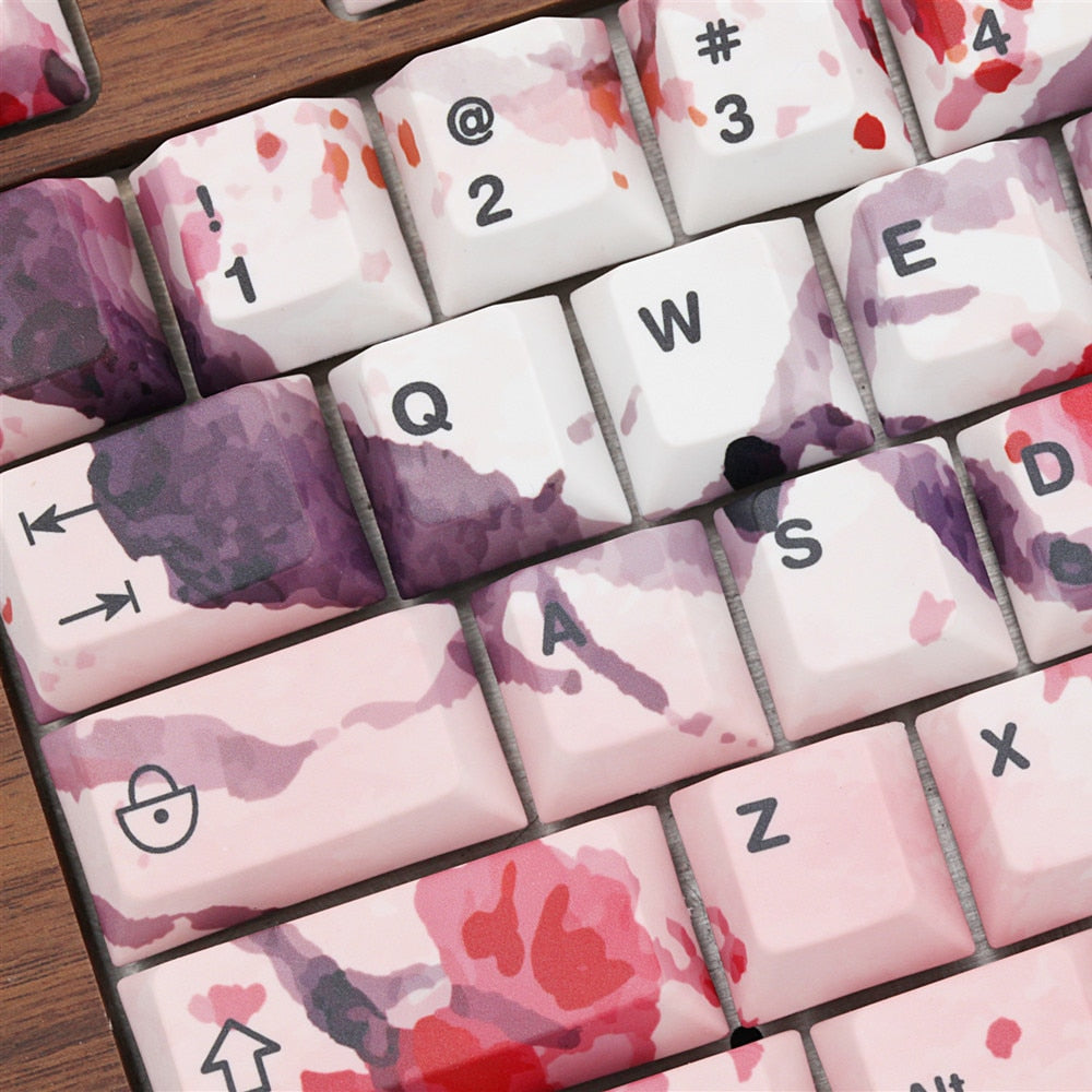 Cherry Blossom Keycaps PBT 5 للوجه