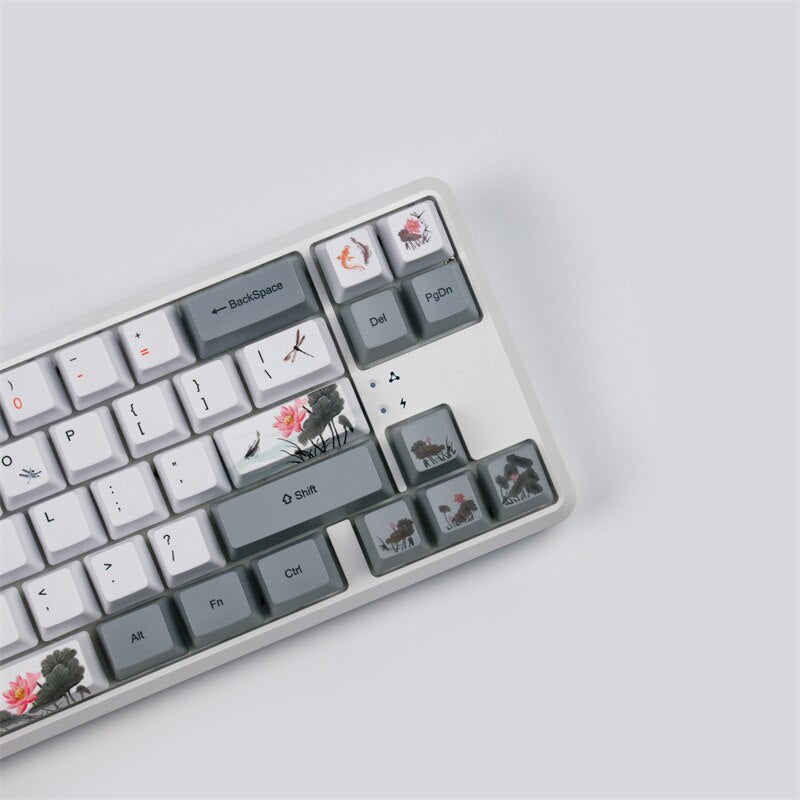 Fish Retro Dye Sublimation PBT Keycaps OEM Profile