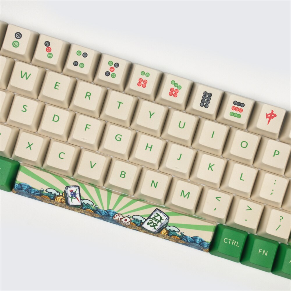 الملف الشخصي OME 68 مفاتيح PBT Mahjong Keycaps