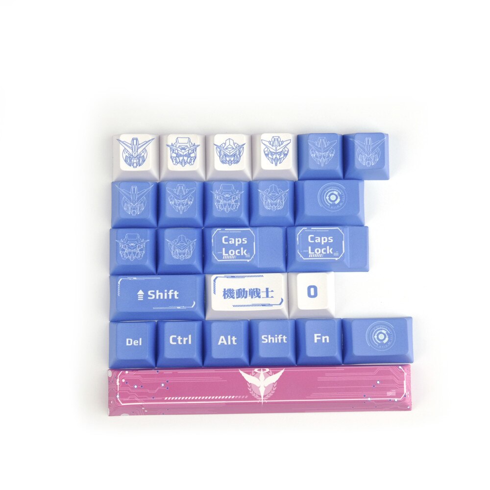 Gundam Solider Keycaps Cherry Profile PBT