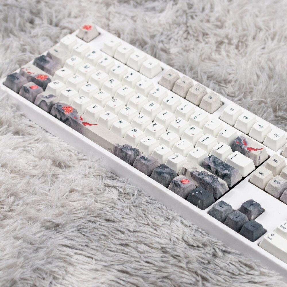 Fine Koi Keycaps PBT 5 Faces Keycaps ملف تعريف OEM