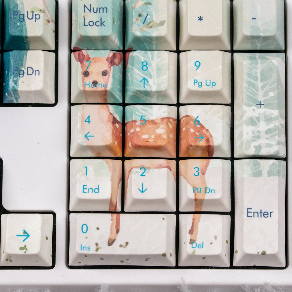 Winter Deer Keycaps PBT Cherry Profile Keycaps