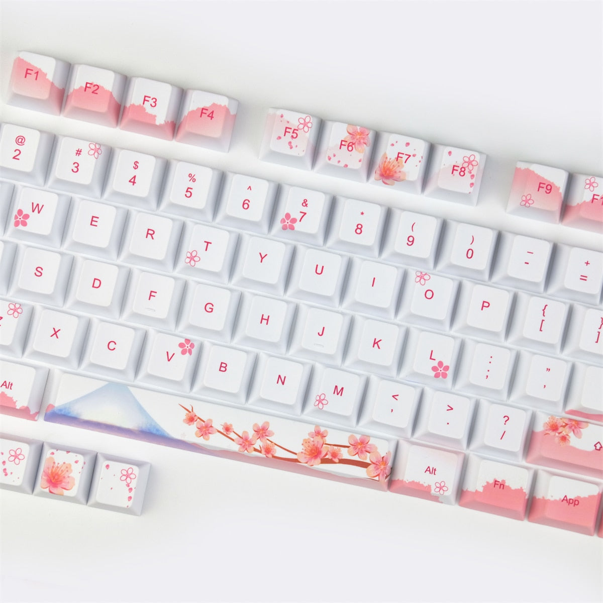 Sakura Keycaps PBT 5 Face Cherry Profile Keycaps