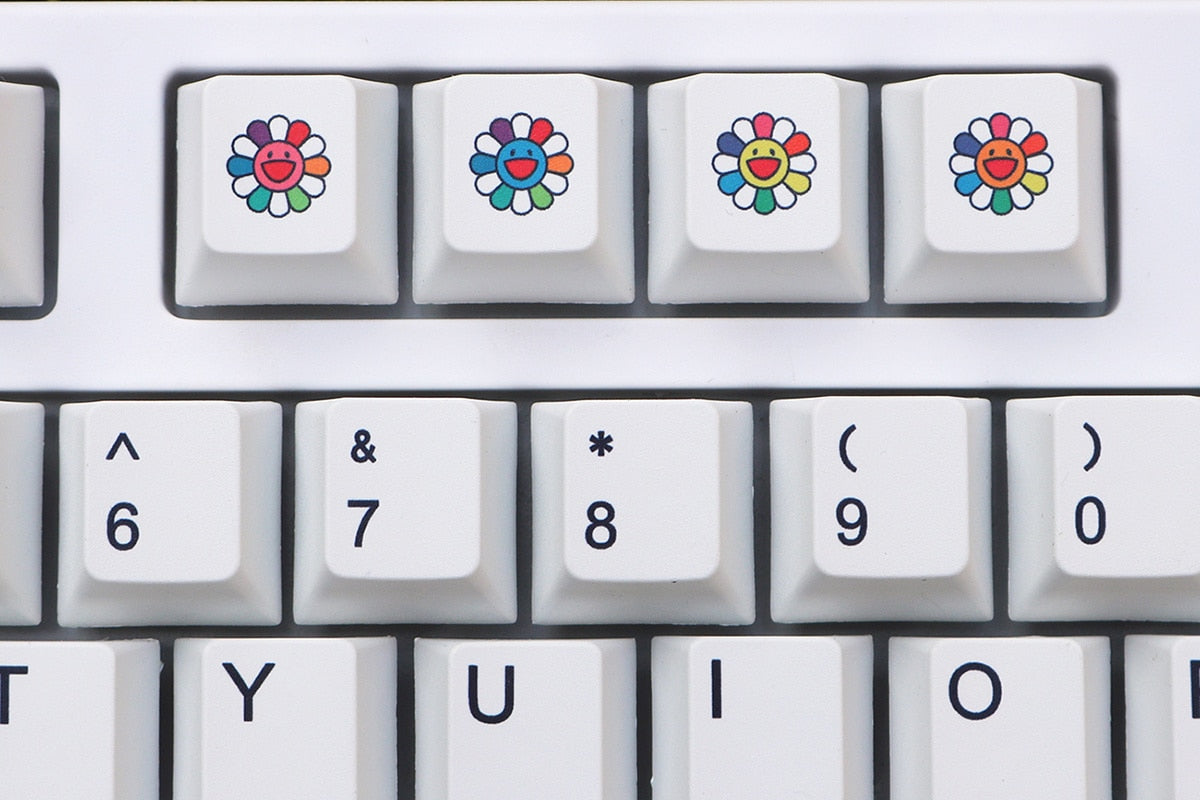Chalk Bingo Keycaps PBT Cherry Profile