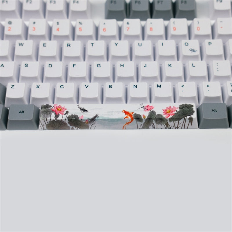 Fish Retro Dye Sublimation PBT Keycaps OEM Profile