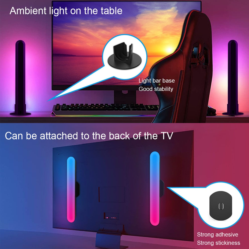 WiFi Smart 2 LED Light RGB Bars - تزامن الموسيقى