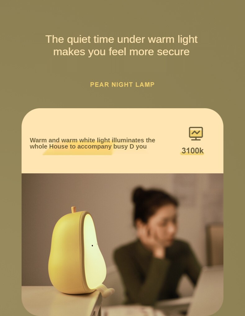 Pear Night Light