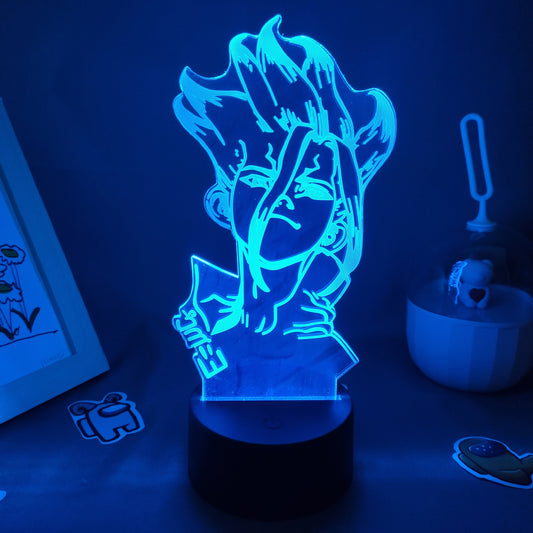 Dr Stone Figure Ishigami Senkuu 3D Night Light