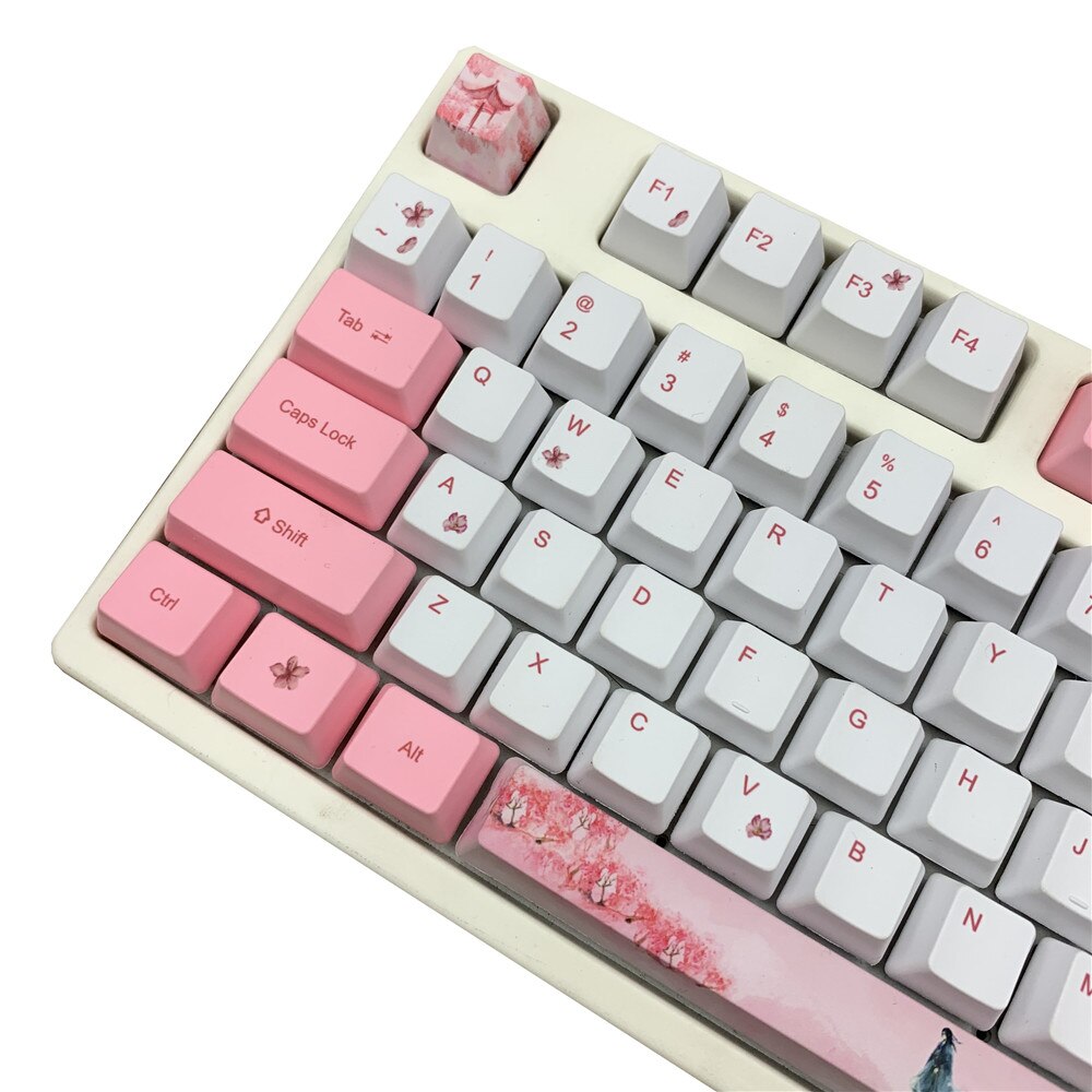 Sakura OEM PBT Keycaps