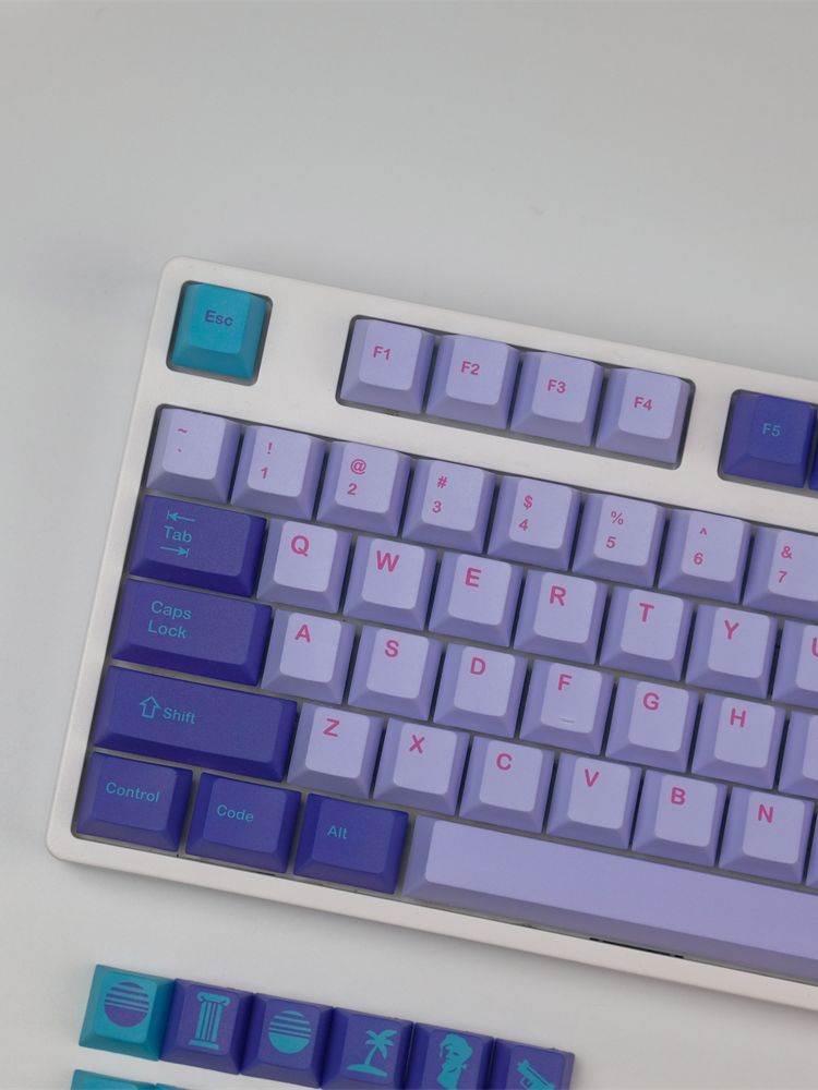 Vaporwave Cherry Dye PBT كيكابس