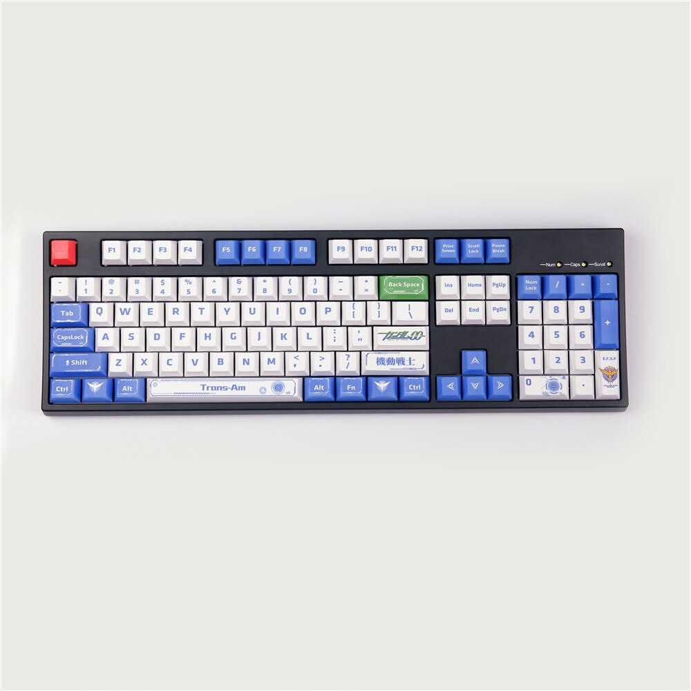 Gundam Solider Keycaps Cherry Profile PBT