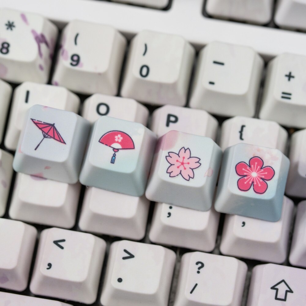 OEM Profile PBT 5 faces Dye Sublimation Keycaps