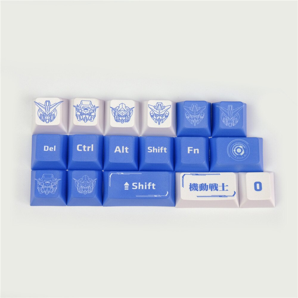 Gundam Solider Keycaps Cherry Profile PBT