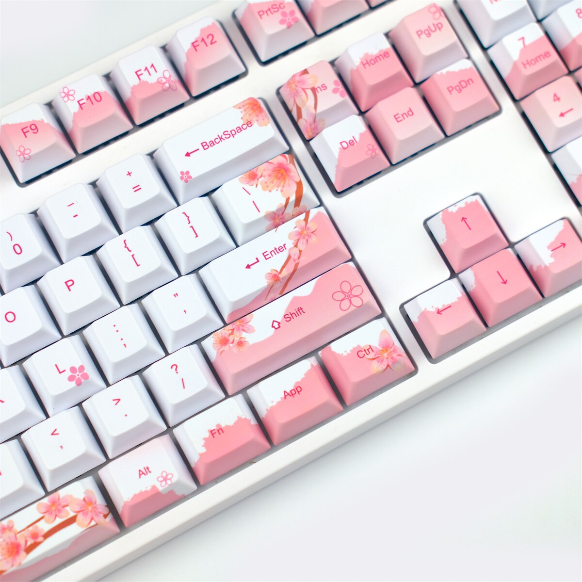 Sakura Keycaps PBT 5 Face Cherry Profile Keycaps