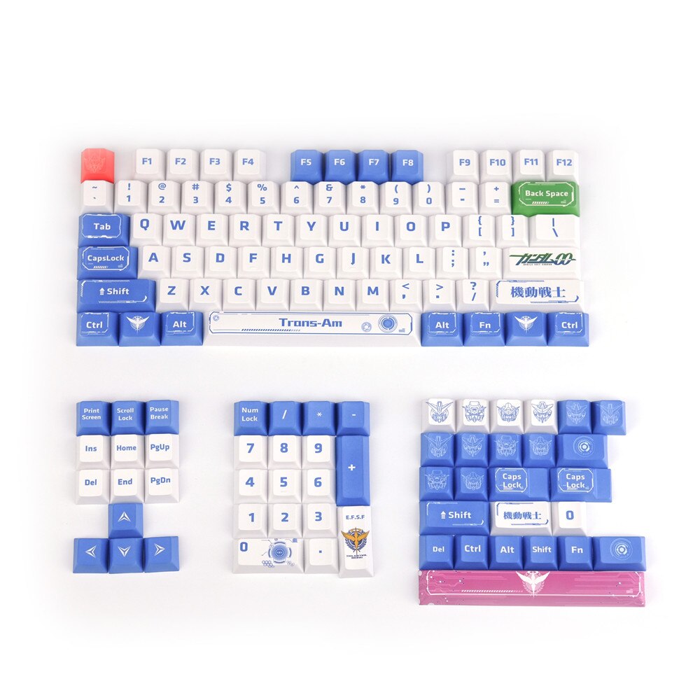 Gundam Solider Keycaps Cherry Profile PBT