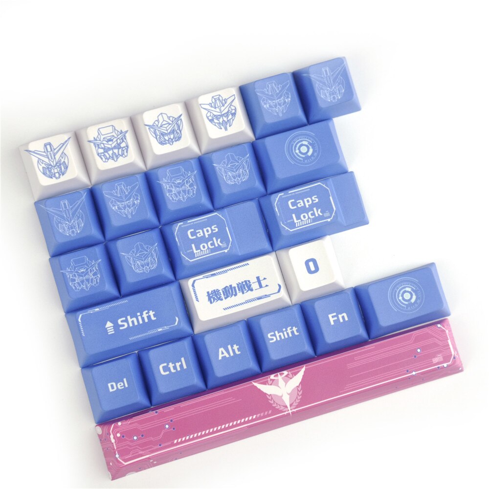 Gundam Solider Keycaps Cherry Profile PBT