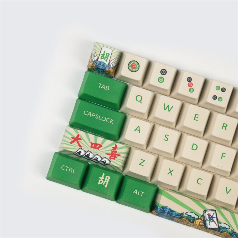 الملف الشخصي OME 68 مفاتيح PBT Mahjong Keycaps