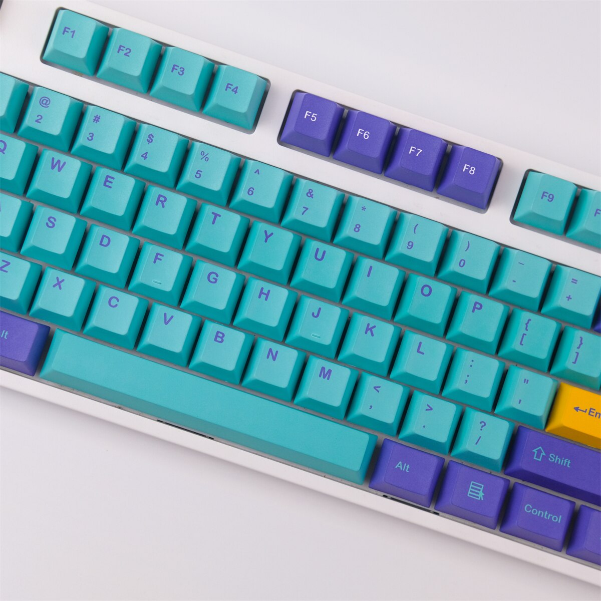 Blue Skull PBT Keycaps Cherry Profile