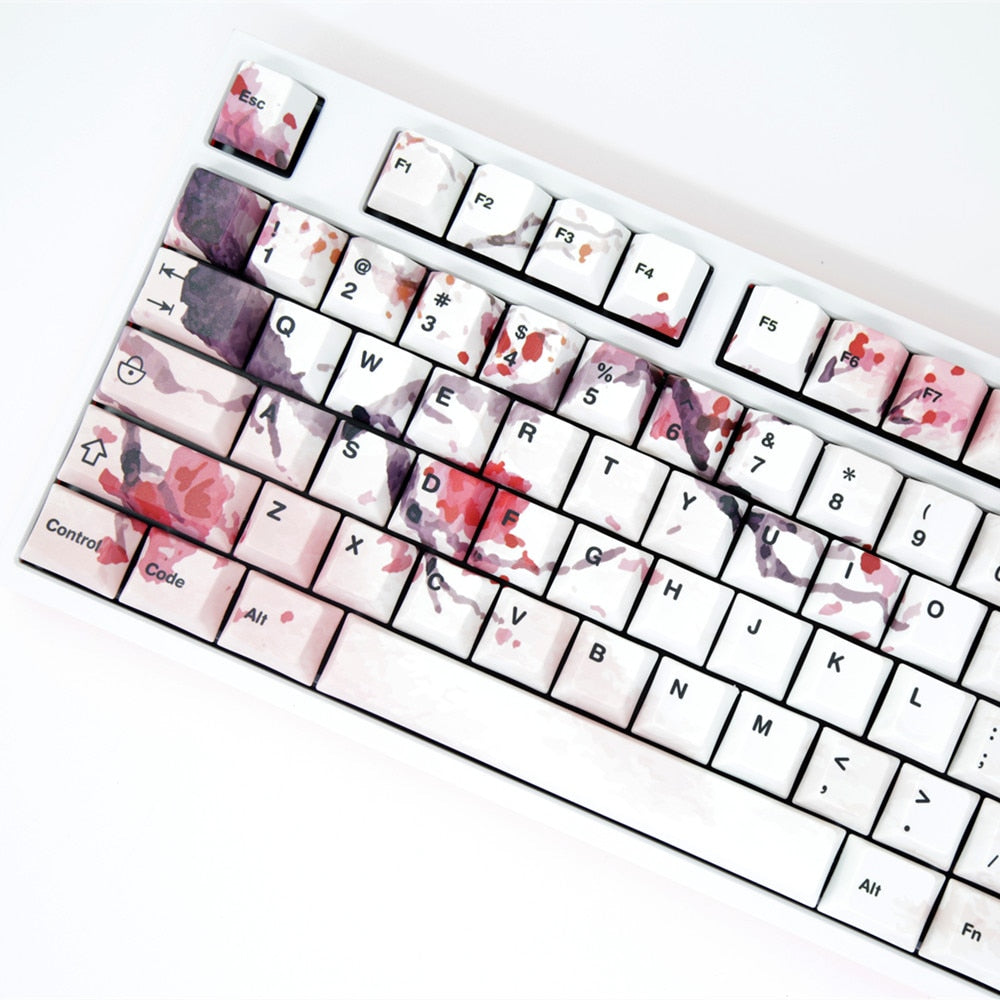 Cherry Blossom Keycaps PBT 5 للوجه