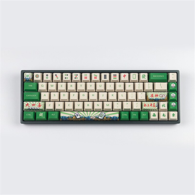 الملف الشخصي OME 68 مفاتيح PBT Mahjong Keycaps