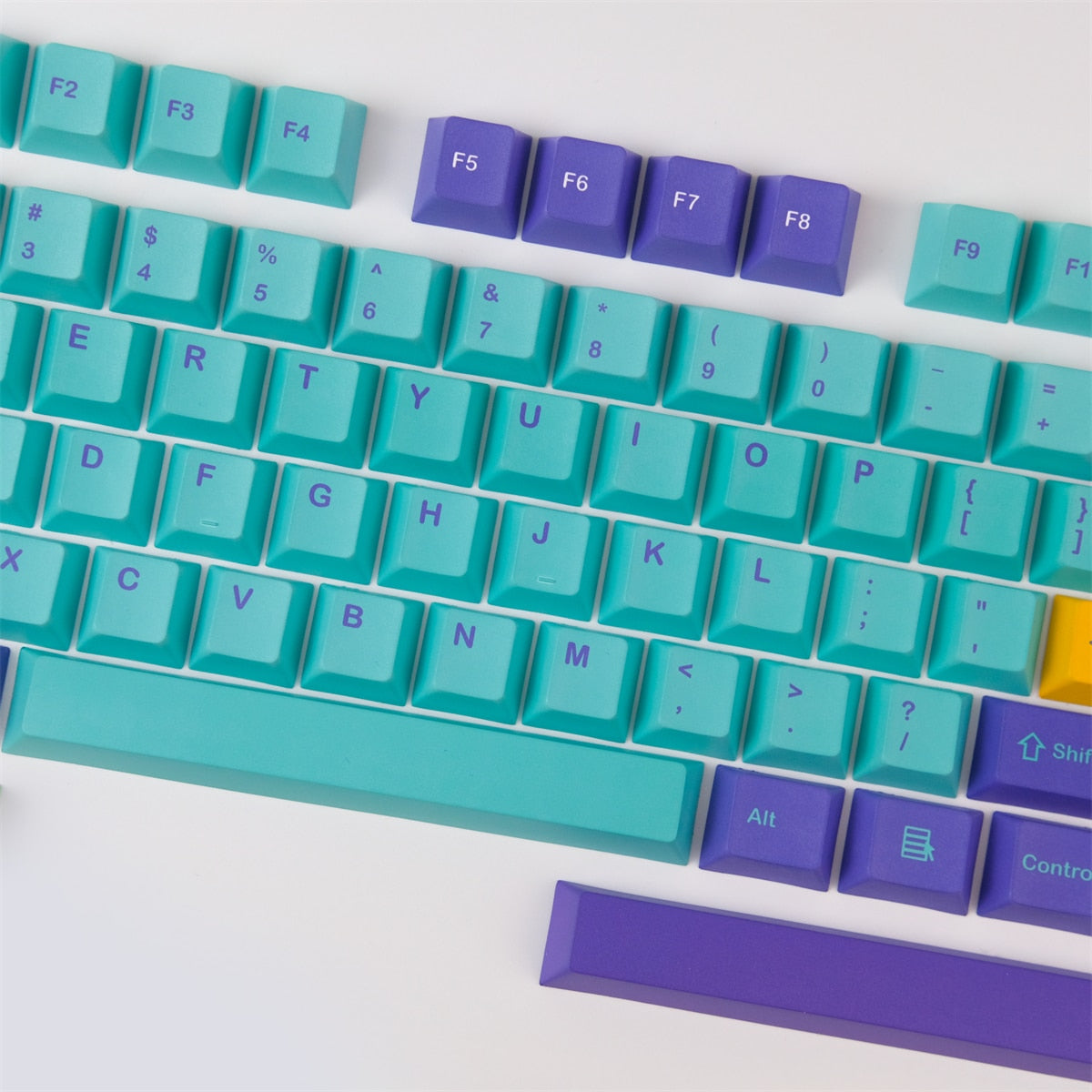 Blue Skull PBT Keycaps Cherry Profile