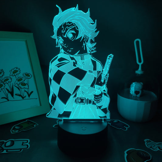 Lava Demon Slayer Figure Tanjiro Kamado 3D Night Lights