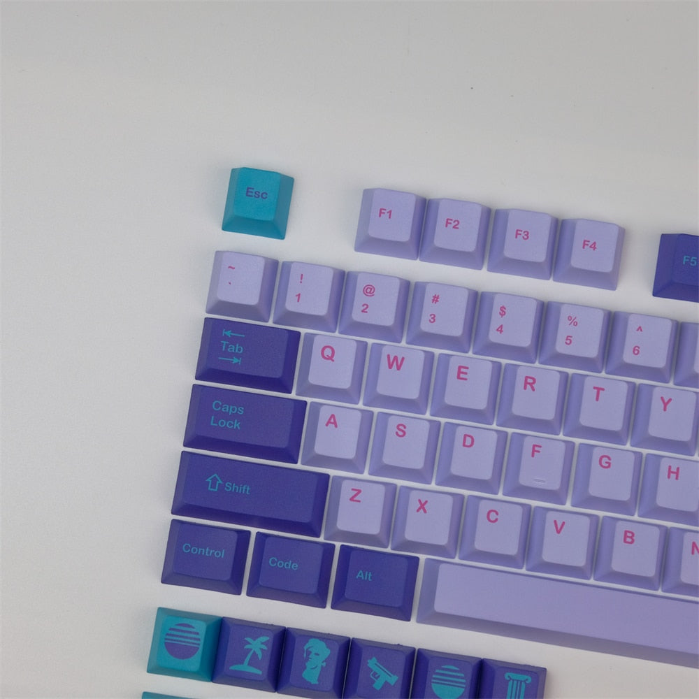 Vaporwave Cherry Dye PBT كيكابس