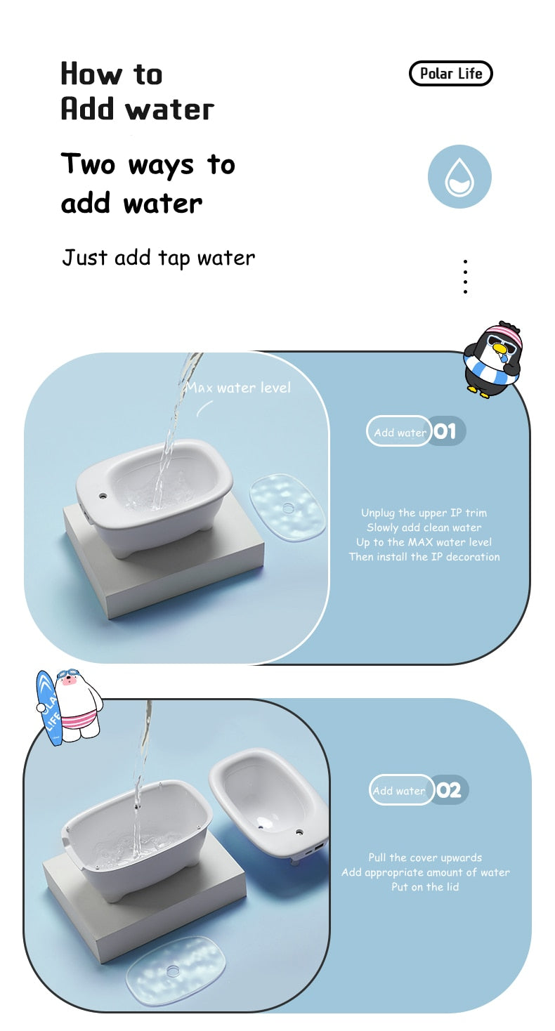 Polar Bear Bathtub Air Humidifier